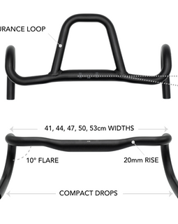 REDSHIFT KITCHEN SINK NON-LOOP LOW-FLARE GRAVEL HANDLEBARS