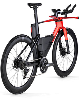BMC SPEEDMACHINE 01 TWO TT/TRIATHLON BIKE - SRAM FORCE AXS 1X12 - NEON RED / CARBON BLACK