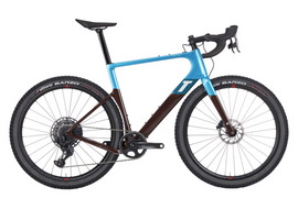 3T BIKE EXPLORO MAX GRAVEL BIKE - BLUE / BROWN - SRAM  EAGLE AXS 1X12