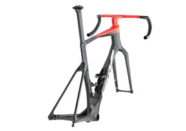BMC TEAMMACHINE R 01 MOD V2 ROAD BIKE FRAMESET - CARBON BLACK / NEON RED