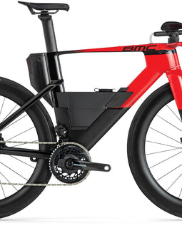 BMC SPEEDMACHINE 01 TWO TT/TRIATHLON BIKE - SRAM FORCE AXS 1X12 - NEON RED / CARBON BLACK