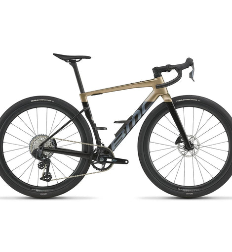 BMC 30008308 Kaius 01 THREE Carbon Gravel Bike SRAM Rival XPLR AXS Wide – Moss Gold / Carbon Size 47