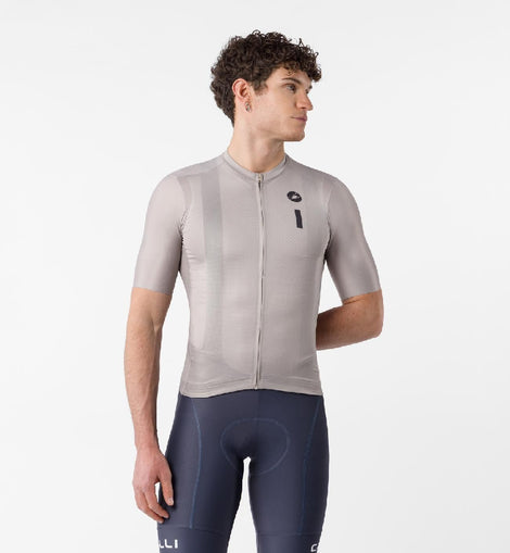 CASTELLI 4526017-294  Drittone Logo Jersey '26 – Clay / Belgian Blue