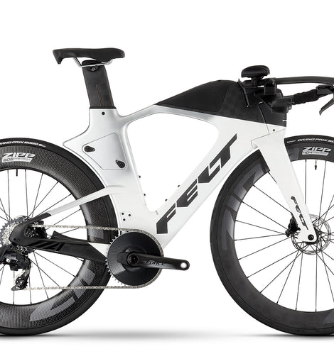 FELT IA FRD 2.0 ULTIMATE TRIATHLON BIKE -  SRAM FORCE ETAP AXS - SILVER GLITTER / WHITE FADE