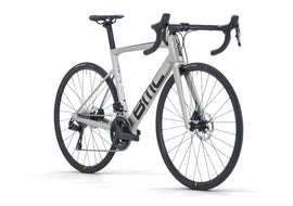 BMC TEAMMACHINE SLR FIVE ROAD BIKE - ARCTIC SILVER / BLACK - SHIMANO 105 DI2