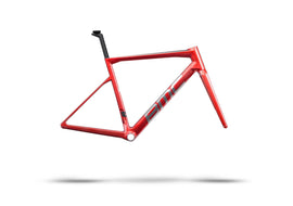 BMC TEAMMACHINE SLR ROAD BIKE FRAMESET - PRISMA RED / BRUSHED ALLOY